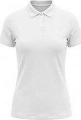 4f Koszulka damska polo 4F F0768 biała 4FWMM00TPTSF0768 10S 2XL. Białe bluzki damskie 4F, s, bez wzorów, bez kołnierzyka, bez ramiączek. Za 89.98 zł.