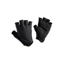 Rękawiczki na rower ROADR 500. Czarne rękawiczki męskie TRIBAN, bez wzorów, z elastanu. Za 29.99 zł.