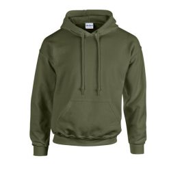 Bluza Z Kapturem Dla Dorosłych Unisex Heavy Blend. Zielone bluzy sportowe męskie GILDAN, m, bez wzorów, z kapturem. Za 92.99 zł.