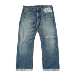 Damskie jeansy z koronką. Niebieskie jeansy damskie Levi's®, bez wzorów, z jeansu, klasyczne. Za 170.36 zł.