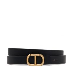Pasek Damski TWINSET. Czarne paski damskie Twinset, bez wzorów. Za 259.99 zł.