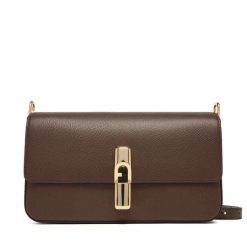 Torebka Furla. Brązowe listonoszki damskie Furla, bez wzorów, bez dodatków. Za 1,319.00 zł.