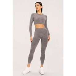 Legginsy fitness damskie Gym Glamour sprane. Brązowe legginsy damskie GYM GLAMOUR, bez wzorów. Za 159.99 zł.