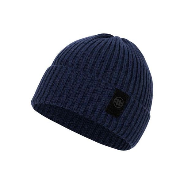 Czapka męska Pitbull zimowa Velcro Logo. Niebieskie czapki męskie PITBULL, na jesień, bez wzorów. Za 59.00 zł.