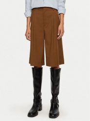Gestuz Bermudy Paula 10909173 Brązowy Loose Fit. Brązowe szorty damskie Gestuz, bez wzorów, z materiału. Za 499.99 zł.