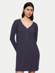 Triumph Koszula nocna Mix&Match 10225032 Granatowy Regular Fit. Niebieskie koszule nocne damskie Triumph, bez wzorów, z syntetyku, bez ramiączek. Za 107.10 zł.