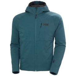 Kurtka turystyczna z kapturem Helly Hansen Odin Stretch 2.0. Niebieskie kurtki męskie Helly Hansen, bez wzorów, sportowe, z kapturem. Za 1,111.00 zł.