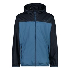 Kurtka turystyczna męska CMP. Niebieskie kurtki męskie CMP, m, bez wzorów, sportowe, bez kaptura. W wyprzedaży za 139.99 zł.