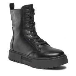 Trzewiki Jenny Fairy. Czarne botki damskie Jenny Fairy, bez wzorów, bez obcasa, na płaskiej podeszwie, bez zapięcia. Za 179.99 zł.