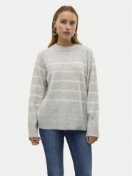 Vero Moda Sweter Flawless 10320487 Szary Loose Fit. Szare swetry nierozpinane damskie Vero Moda, m, bez wzorów, z syntetyku, bez kołnierzyka, bez ramiączek. Za 169.99 zł.