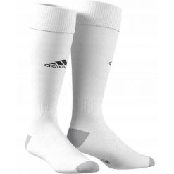 Skarpety piłkarskie Adidas Milano 16. Białe skarpety męskie Adidas, bez wzorów, z nylonu. Za 34.30 zł.