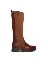 Caprice Kozaki 9-26505-43 Brązowy. Brązowe kozaki damskie Caprice, bez wzorów, ze skóry, bez obcasa, na płaskiej podeszwie, bez zapięcia. Za 569.99 zł.