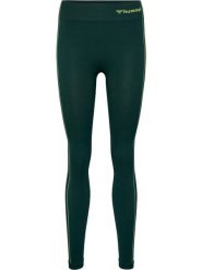 Damskie legginsy bezszwowe Hummel Zone. Zielone legginsy damskie Hummel, bez wzorów, z materiału. Za 194.00 zł.