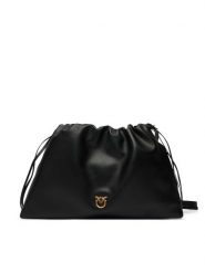 PINKO Torba MAXI CLUTCH+TRACOLLA SP Czarny. Czarne torebki do ręki damskie Pinko, bez wzorów, ze skóry, bez dodatków. Za 1,289.00 zł.