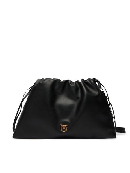 PINKO Torba MAXI CLUTCH+TRACOLLA SP Czarny. Czarne torebki do ręki damskie Pinko, bez wzorów, ze skóry, bez dodatków. Za 1,289.00 zł.