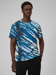 4F T-shirt regular z nadrukiem męski - multikolor XXL. T-shirty męskie 4F, m, bez wzorów, z materiału, bez kołnierzyka, bez ramiączek. Za 99.99 zł.