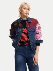 Desigual Kurtka jeansowa Madrid 24WWED15 Kolorowy Regular Fit. Kurtki damskie Desigual, xl, bez wzorów, z bawełny, bez kaptura. Za 439.99 zł.