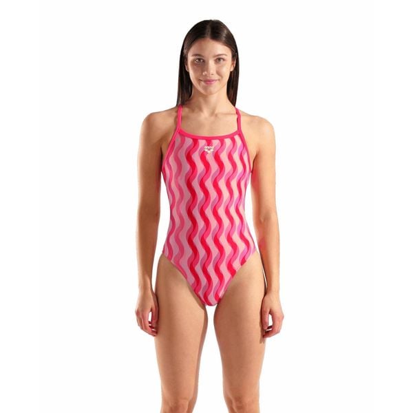 Strój Kąpielowy Damski Arena Ripple Print Swimsuit. Czerwone stroje kąpielowe damskie ARENA, bez wzorów. Za 259.99 zł.