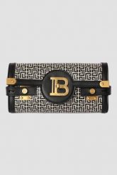 BALMAIN Czarno-biała torebka B-buzz Pouch 23-cuir Emb Pb. Białe torebki do ręki damskie Balmain, bez wzorów, ze skóry, bez dodatków. W wyprzedaży za 4,799.99 zł.