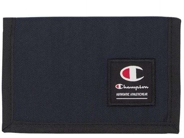 KK001 Portfel Z Logo Jeden Rozmiar. Niebieskie portfele męskie Champion, bez wzorów, z poliesteru. Za 49.00 zł.