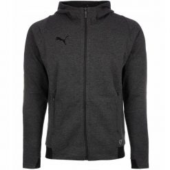 Bluza rozpinana z kapturem męska sportowa dryCELL PUMA FINAL CASUALS HOODED JACK. Szare bluzy sportowe męskie Puma, m, bez wzorów, z kapturem, na fitness i siłownię. Za 189.00 zł.