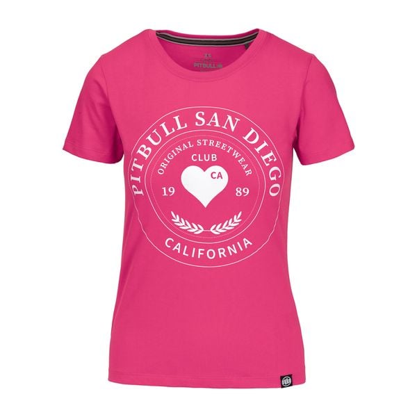 Koszulka damskie Pitbull Heartie. Czerwone koszulki sportowe damskie PITBULL, m, bez wzorów, bez ramiączek. Za 59.99 zł.