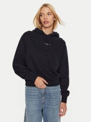 Tommy Hilfiger Bluza WW0WW42896 Granatowy Regular Fit. Niebieskie bluzy damskie Tommy Hilfiger, xxs, bez wzorów, z bawełny, bez ramiączek, bez kaptura. Za 419.99 zł.
