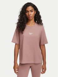 Reebok T-Shirt Gisela RK25709CCW Beżowy Regular Fit. Brązowe t-shirty damskie Reebok, xs, bez wzorów, z bawełny, bez kołnierzyka, bez ramiączek. Za 79.99 zł.