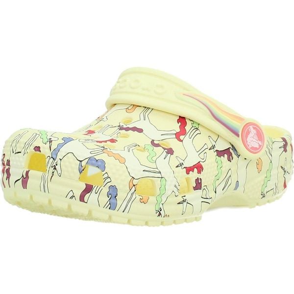 Sandały CROCS CLASSIC DRAGON Żółty. Białe sandały damskie Crocs, bez wzorów, z materiału, bez zapięcia. Za 220.99 zł.