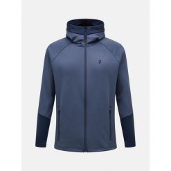 Bluza Peak Performance męska Rider Zip Jacket. Niebieskie bluzy męskie Peak Performance, na zimę, m, bez wzorów, sportowe, bez ramiączek, bez kaptura. W wyprzedaży za 599.00 zł.