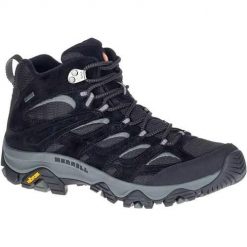 Buty trekkingowe męskie Merrell Moab 3 Mid Gtx Gore-tex. Czarne trekkingi męskie Merrell, z gore-texu, za kostkę, bez zapięcia. Za 789.99 zł.