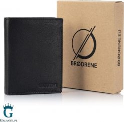 Brodrene Portfel męski klasyczny ze skóry licowej G-10-BL. Portfele męskie Brødrene, bez wzorów, ze skóry. Za 96.97 zł.