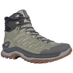 Buty trekkingowe męskie Lowa Innovo Mid Gtx. Zielone trekkingi męskie Lowa, na zimę, z materiału, za kostkę, bez zapięcia. Za 1,005.55 zł.