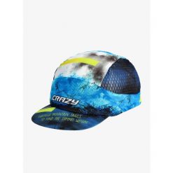 Czapka z daszkiem do biegania Crazy Pacman Cap Run - magic mountain. Niebieskie czapki damskie CRAZY, bez wzorów, sportowe. Za 161.99 zł.
