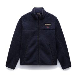 Bluza męska Napapijri T-Tynik Full Zip. Niebieskie bluzy męskie Napapijri, m, bez wzorów, bez ramiączek, bez kaptura. W wyprzedaży za 538.60 zł.