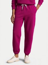 Polo Ralph Lauren Spodnie dresowe 211943009011 Różowy Regular Fit. Czerwone spodnie dresowe damskie Polo Ralph Lauren, bez wzorów, z bawełny. Za 669.99 zł.