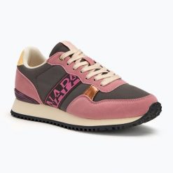 Buty damskie Napapijri Astra. Brązowe obuwie trekkingowe damskie Napapijri, bez zapięcia. Za 269.99 zł.