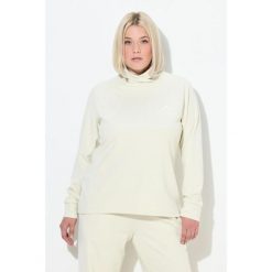 Damskie Bluza stójka długi rękaw otwory na kciuki antybakteryjna. Brązowe bluzy damskie Ulla Popken, plus size, bez wzorów, z elastanu, bez ramiączek, bez kaptura. Za 279.99 zł.