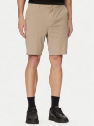 BOSS Szorty materiałowe H-Kane1 50555235 Beżowy Modern Fit. Brązowe szorty męskie Boss, bez wzorów, z bawełny. Za 449.99 zł.