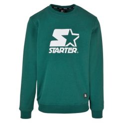 Bluza z okrągłym dekoltem Starter. Zielone bluzy damskie Starter, na zimę, bez wzorów, sportowe, bez ramiączek, bez kaptura. Za 277.00 zł.