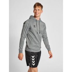 Bluza do piłki ręcznej dla dorosłych Hummel hml CORE XK poly z kapturem. Szare bluzy męskie Hummel, l, bez wzorów, sportowe, bez ramiączek, z kapturem. Za 191.00 zł.