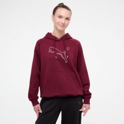 Bluza z kapturem damska Puma Gym & Pilates. Czarne bluzy damskie Puma, s, bez wzorów, z bawełny, sportowe, bez ramiączek, z kapturem. Za 179.99 zł.