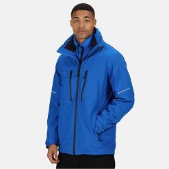 Kurtka Męska. Czarne kurtki męskie Regatta, m, bez wzorów, z materiału, z kapturem. Za 457.99 zł.