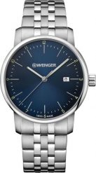 Zegarek Wenger Zegarek męski Wenger 01.1741.123 srebrny. Szare zegarki męskie Wenger, bez wzorów, srebrne. Za 799.00 zł.