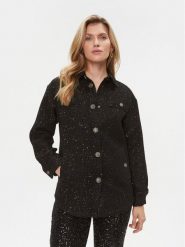 TWINSET Marynarka 232TT2180 Czarny Regular Fit. Czarne marynarki i żakiety damskie Twinset, bez wzorów, z syntetyku, bez kołnierzyka, bez ramiączek. Za 929.99 zł.