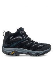 Merrell Trekkingi Moab 3 Mid Gtx J036243 Czarny. Czarne botki męskie Merrell, bez wzorów, ze skóry, bez obcasa, bez zapięcia. Za 459.99 zł.