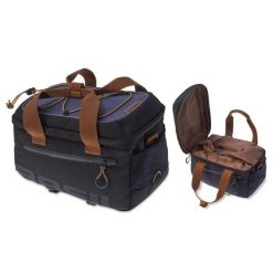 Torba na bagaż „Miles” - czarna/brązowa. Czarne torby sportowe męskie BASIL, bez wzorów, z materiału, na ramię. Za 300.95 zł.