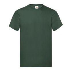 Oryginalna Bawełniana Koszulka Unisex Dla Dorosłych. Zielone bluzki damskie fruit of the loom, xl, bez wzorów, z bawełny, sportowe, bez kołnierzyka, bez ramiączek. Za 33.99 zł.