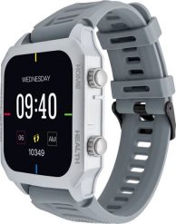 Smartwatch Watchmark Focus Srebrny (Focus s). Szare zegarki smartwatch watchmark, bez wzorów. Za 549.00 zł.