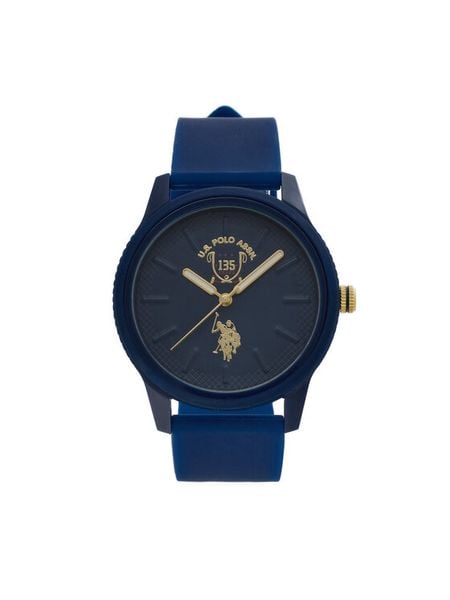 U.S. Polo Assn. Zegarek 135Th Anniversary USP7316BL Granatowy. Niebieskie, analogowe zegarki męskie U.S. Polo Assn., bez wzorów. Za 259.99 zł.